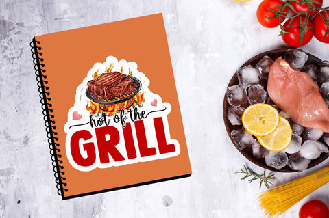 Hot of the grill Sticker Design Sublimation Regulrcrative 