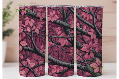 Hot Pink Camo 20oz Tumbler Wrap Sublimation PixelChick 