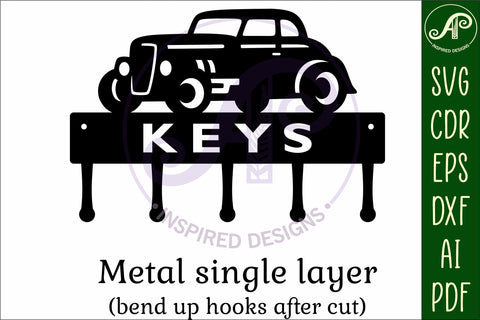 Hot rod Key holder designs SVG APInspireddesigns 