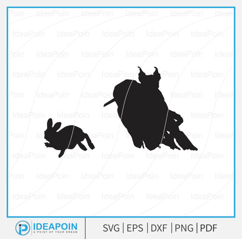Hound Dog Chasing Rabbit SVG, Rabbit Hunting svg, Hunting Dog SVG, Rabbit Hunter with Beagles SVG, dogs chasing rabbit, Beagle Dogs svg File SVG Dinvect 