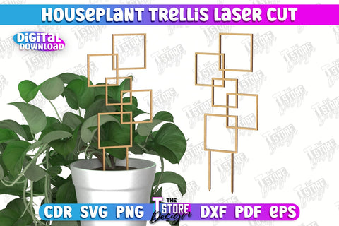 Houseplant Trellis Bundle | Garden Decoration | Plant Trellis | Lawn Trellis | Plant Stakes | CNC Files SVG The T Store Design 