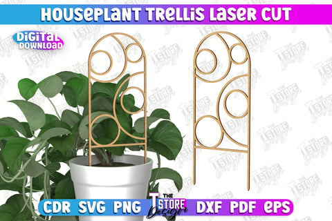 Houseplant Trellis Bundle | Garden Decoration | Plant Trellis | Lawn Trellis | Plant Stakes | CNC Files SVG The T Store Design 