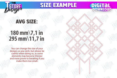 Houseplant Trellis | Garden Decoration | Plant Trellis | Lawn Trellis | Plant Stakes | CNC File SVG The T Store Design 