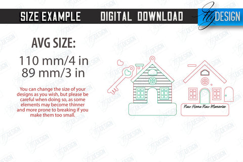 Housewarming Gift Laser Cut Bundle | Realtor's Gift | Personalized Gift Idea | CNC File SVG Fly Design 