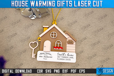 Housewarming Gift Laser Cut | Realtor's Gift | Personalized Gift Idea | CNC File SVG Fly Design 