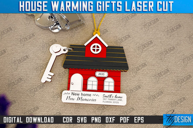 Housewarming Gift Laser Cut | Realtor's Gift | Personalized Gift Idea | CNC File SVG Fly Design 