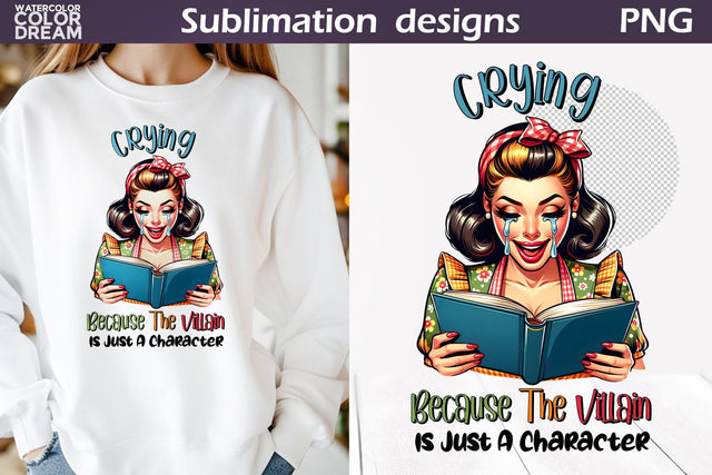 Housewife Book Sublimation | Book Lover Quote T Shirt Sublimation WatercolorColorDream 