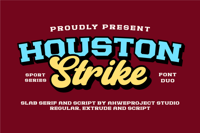 Houston Strike Font ahweproject 