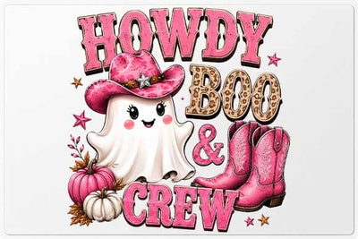 Howdy Boo Ghost PNG Cute Cowgirl Halloween Digital Download SVG BillahCrafts 