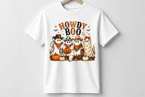 Howdy Boo PNG Western Ghost Halloween Digital Download SVG BillahCrafts 