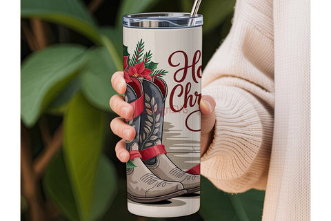 Howdy Christmas 20oz Tumbler Wrap Sublimation DesignSVG 