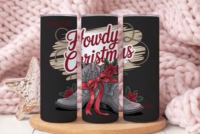 Howdy Christmas 20oz Tumbler Wrap Sublimation DesignSVG 