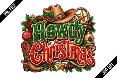 Howdy Christmas PNG Designs Sublimation shah alam 