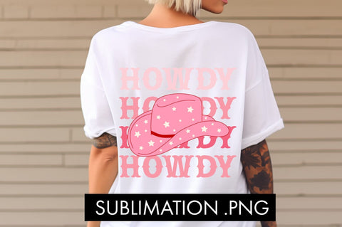 Howdy Cowboy Hat Valentine PNG Sublimation Sublimation Freeling Design House 