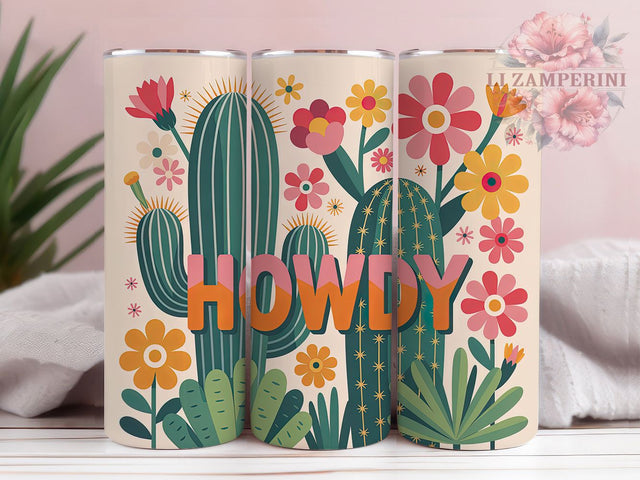 Howdy Cowboy Style 20oz Tumbler, Howdy Quote, Cowboy Style Wrap, 20oz Tumbler Wrap, Sublimation Design PNG, Rustic Western Gift, Country Cowgirl Wrap Sublimation Li Zamperini 