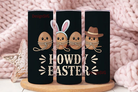 Howdy Easter 20oz Tumbler Wrap Sublimation DesignSVG 
