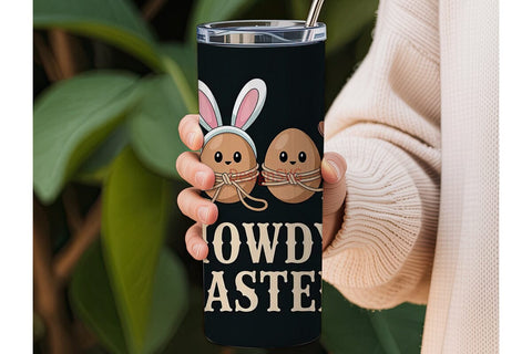 Howdy Easter 20oz Tumbler Wrap Sublimation DesignSVG 