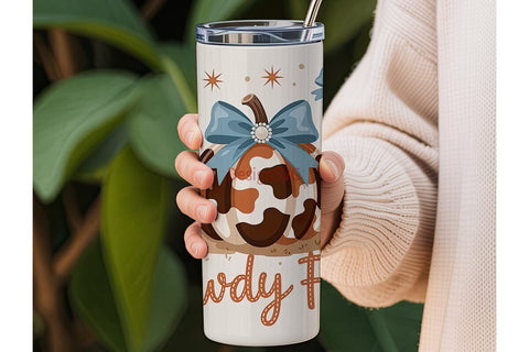 Howdy Fall 20oz Tumbler Wrap Sublimation DesignSVG 