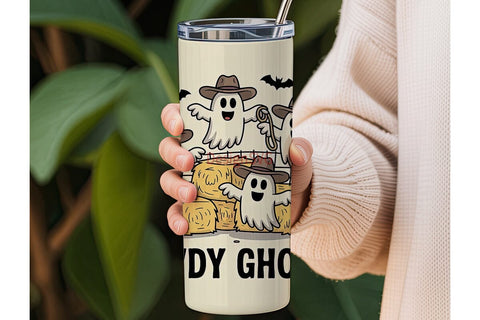 Howdy Ghouls 20oz Tumbler Wrap Sublimation DesignSVG 