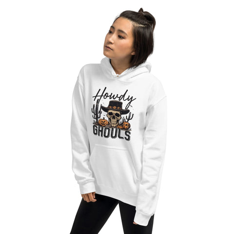 Howdy Ghouls Edgy Country Halloween Hoodie Physical Crafting After Dark 