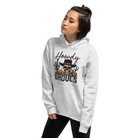 Howdy Ghouls Edgy Country Halloween Hoodie Physical Crafting After Dark 