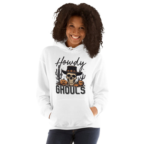 Howdy Ghouls Edgy Country Halloween Hoodie Physical Crafting After Dark 