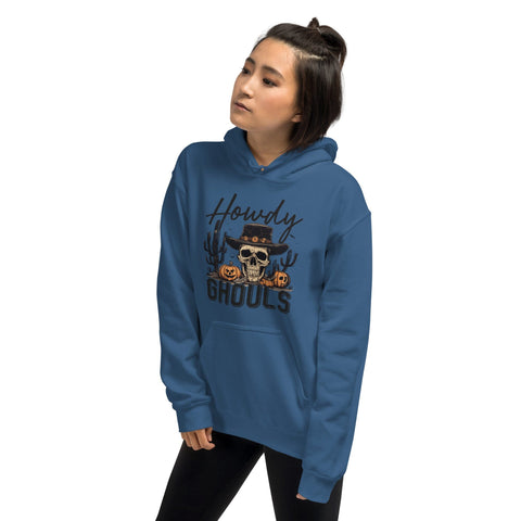 Howdy Ghouls Edgy Country Halloween Hoodie Physical Crafting After Dark 