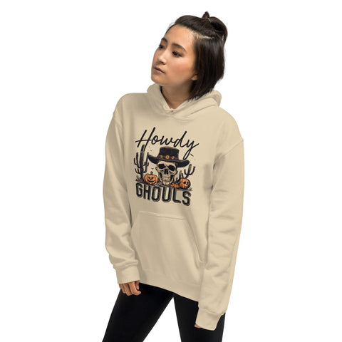 Howdy Ghouls Edgy Country Halloween Hoodie Physical Crafting After Dark 