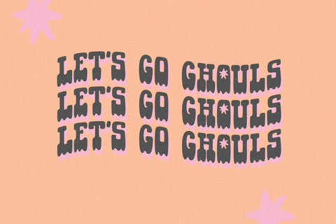 Howdy Ghouls - Western Halloween Font Font KA Designs 