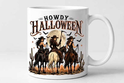 Howdy Halloween PNG Western Cowgirl Digital Download SVG BillahCrafts 