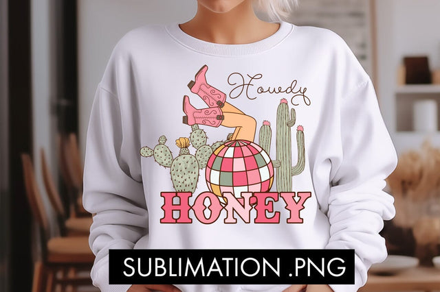 Howdy Honey Valentine PNG Sublimation Sublimation Freeling Design House 