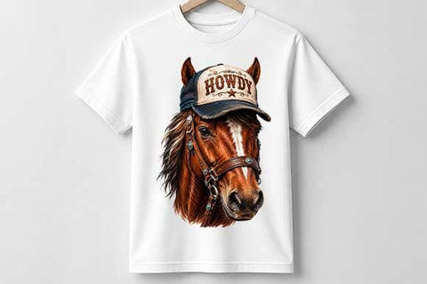 Howdy Horse PNG | Western Horse Sublimation Digital Download SVG BillahCrafts 