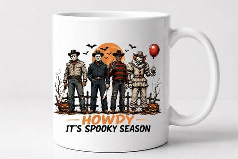 Howdy It's Spooky Season PNG, Western Halloween Sublimation SVG BillahCrafts 