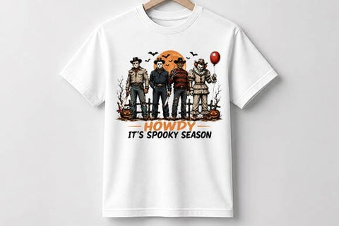Howdy It's Spooky Season PNG, Western Halloween Sublimation SVG BillahCrafts 