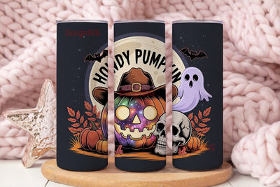 Howdy Pumpkin 20oz Tumbler Wrap Sublimation DesignSVG 