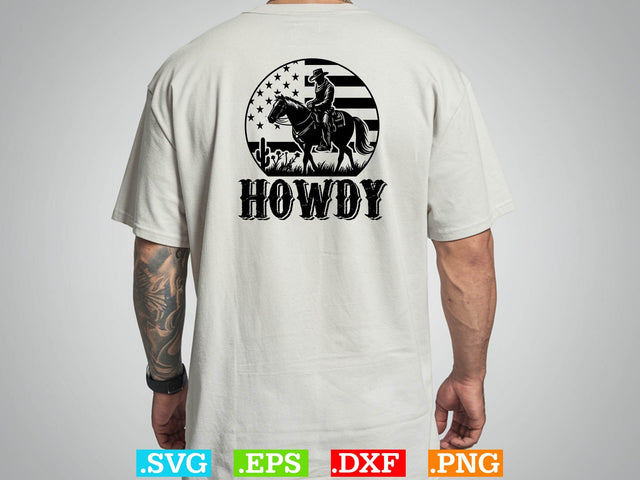 HOWDY T shirt Design ,Desert Cowboys Svg, Western Svg, Cowgirl Svg, Cowboy Ranch silhouette, Desert Cactus Svg SVG Creativeart88 