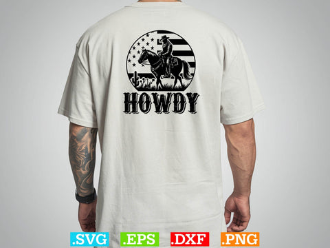 HOWDY T shirt Design ,Desert Cowboys Svg, Western Svg, Cowgirl Svg, Cowboy Ranch silhouette, Desert Cactus Svg SVG Creativeart88 