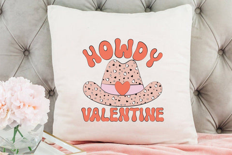 Howdy Valentine - Retro Valentines Day Sublimation Sublimation CraftLabSVG 