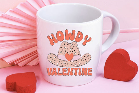 Howdy Valentine - Retro Valentines Day Sublimation Sublimation CraftLabSVG 