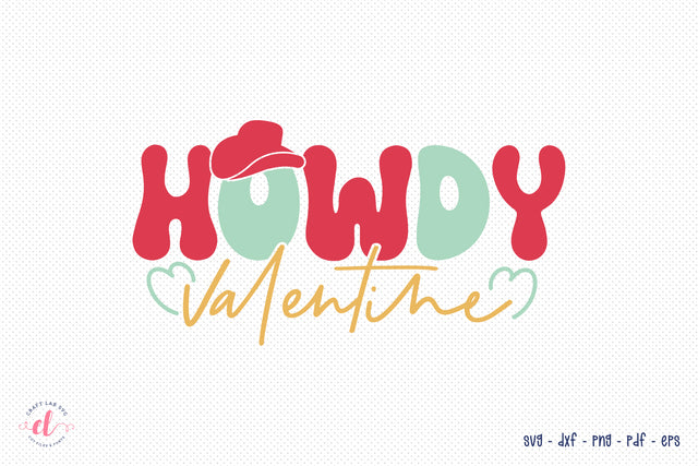 Howdy Valentine | Retro Valentines Day SVG SVG CraftLabSVG 