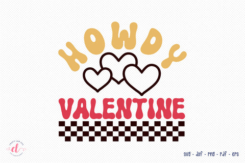 Howdy Valentine, Retro Valentine's Day SVG SVG CraftLabSVG 
