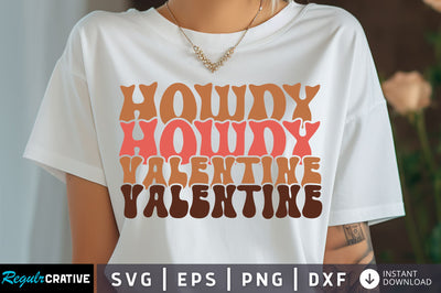 Howdy valentine Svg Design SVG Regulrcrative 