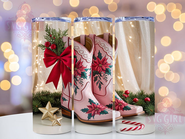 Howdy Western Christmas Tumbler, Cowboy Holiday Sublimation Design, Festive Country Cup Art, 20oz Xmas Tumbler, Whimsical Western Mug, Stylish Christmas Cup, Cozy Holiday Wrap Sublimation SvggirlplusArt 