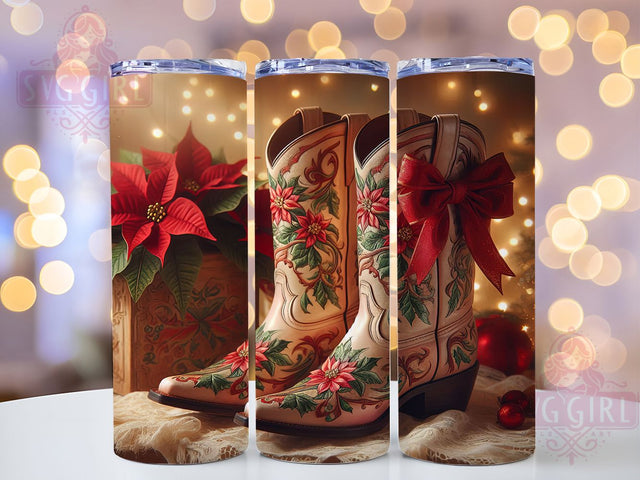 Howdy Western Christmas Tumbler, Cowboy Holiday Sublimation Design, Festive Country Cup Art, 20oz Xmas Tumbler, Whimsical Western Mug, Stylish Christmas Cup, Cozy Holiday Wrap Sublimation SvggirlplusArt 
