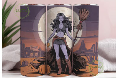 Howdy Witch 20oz Tumbler Wrap Sublimation PixelChick 