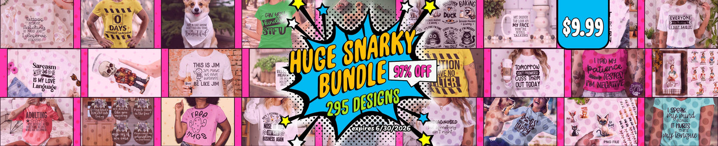 Huge Snarky Bundle [97% off Reg $310]