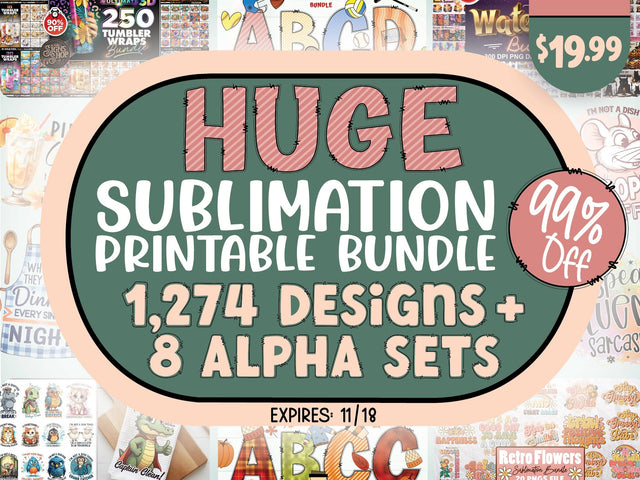 Huge Sublimation Printable Bundle Bundle So Fontsy Design Shop 
