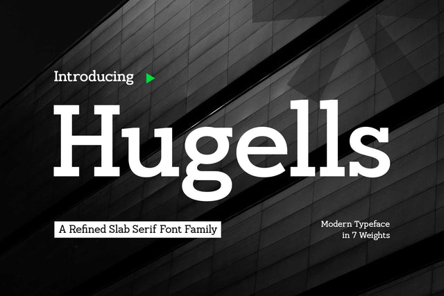 Hugells - Modern Slab Serif Font Arterfak Project 