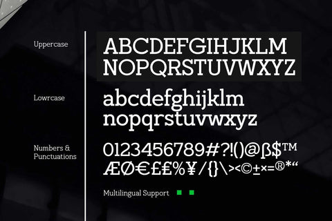 Hugells - Modern Slab Serif Font Arterfak Project 