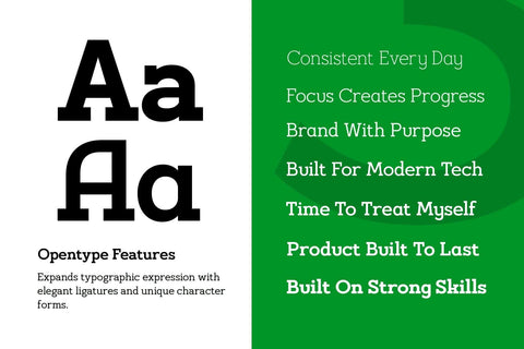 Hugells - Modern Slab Serif Font Arterfak Project 